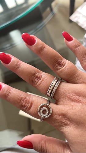 Customer photo review of ANILLO DOBLE PAVES PANDORA