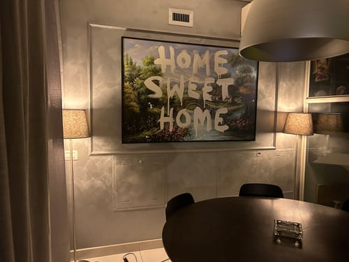Customer photo review of Home Sweet Home, Banksy