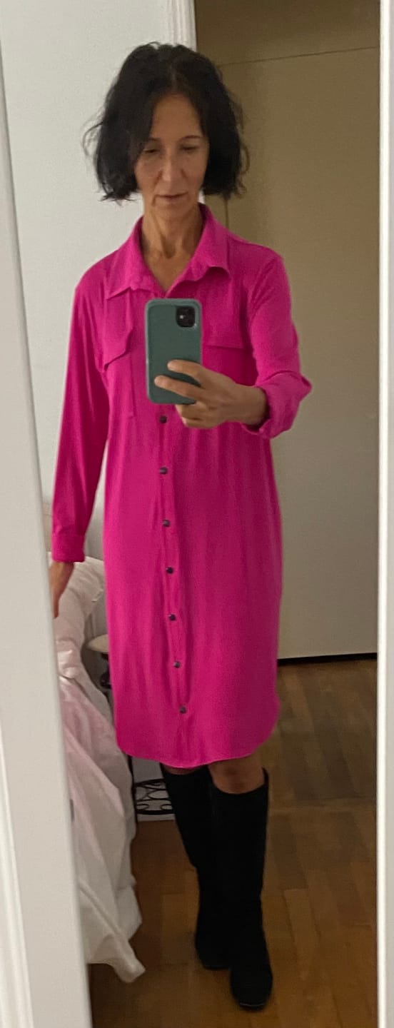 Customer photo review of Brigitte Brianna Shirt Dress