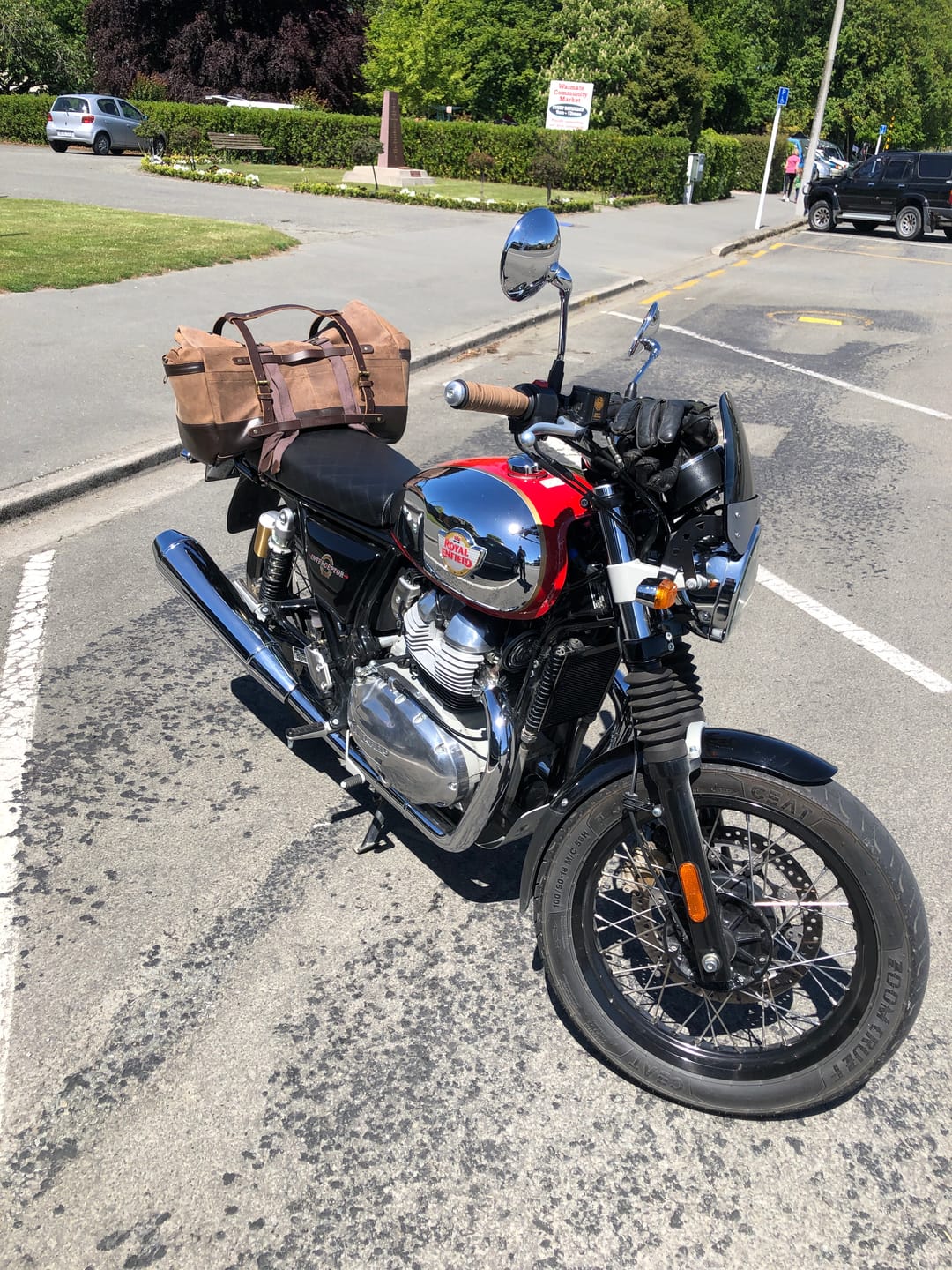 Customer photo review of outlaw duffel bag