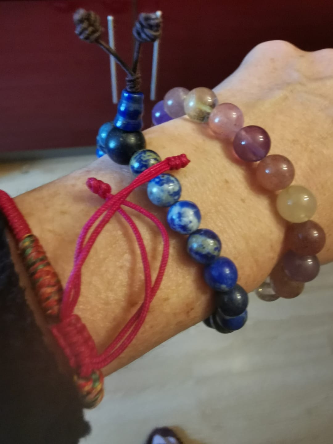 Customer photo review of Bracelet Lapis Lazuli
