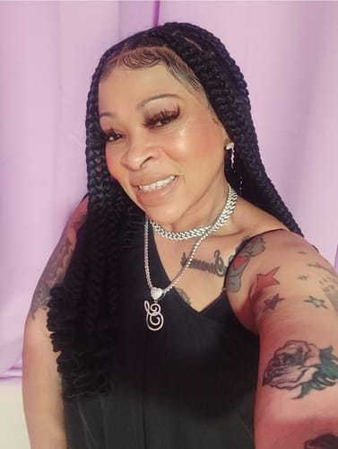 Customer photo review of Knotless Braid - Swiss Full Lace - Coileray