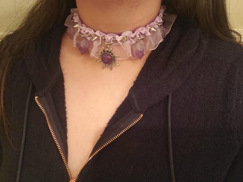 Customer photo review of Lilac Daydream Choker