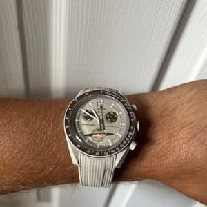 Customer photo review of Bracelet Moonswatch Premium - Beige