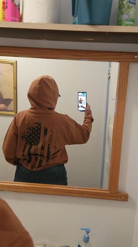 Customer photo review of Premium United We Stand Hoodie