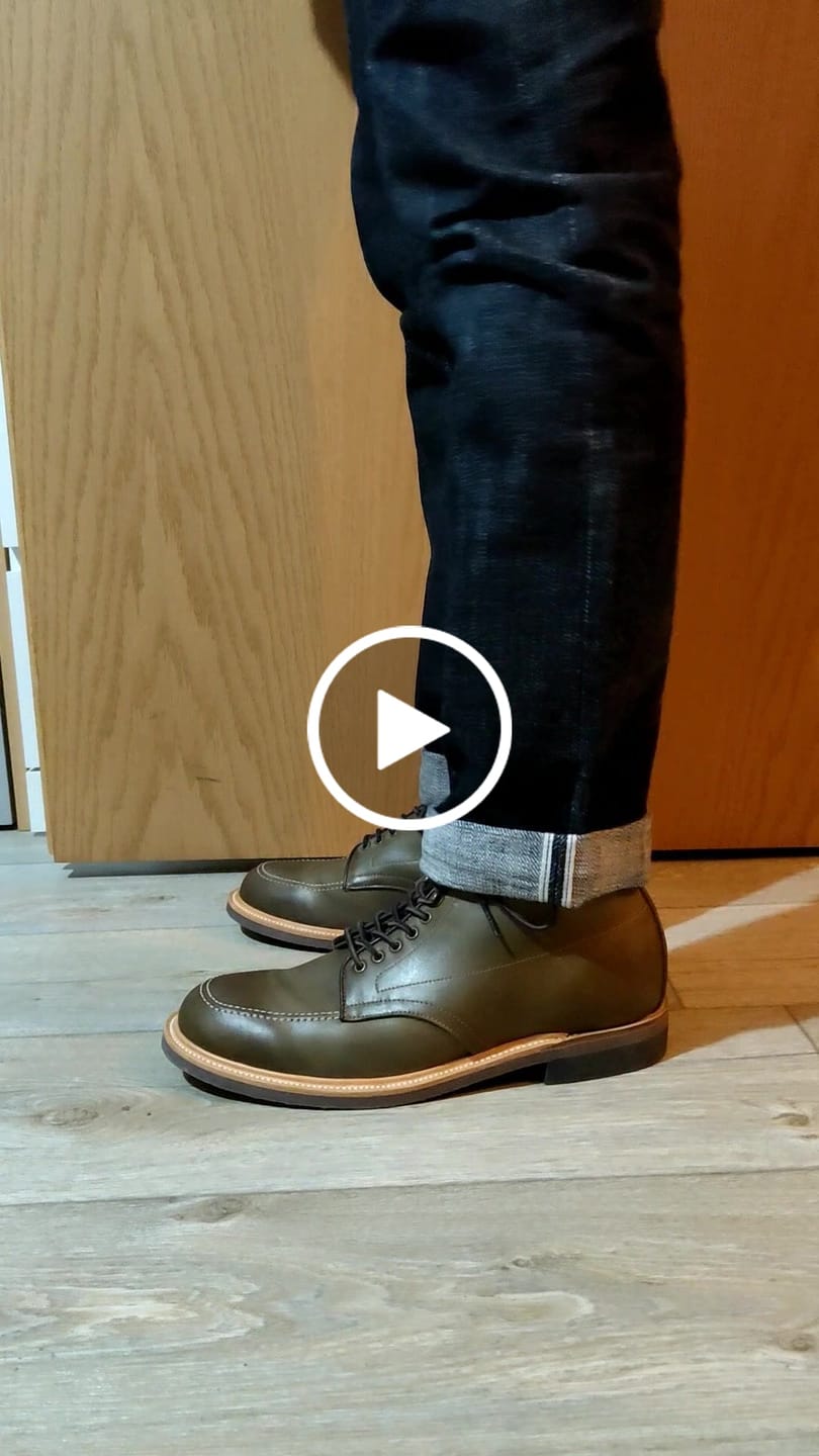 Customer video review of Indiana Jones MocToe Boot -luosjiet®boots -  Olive Refresh Waxy