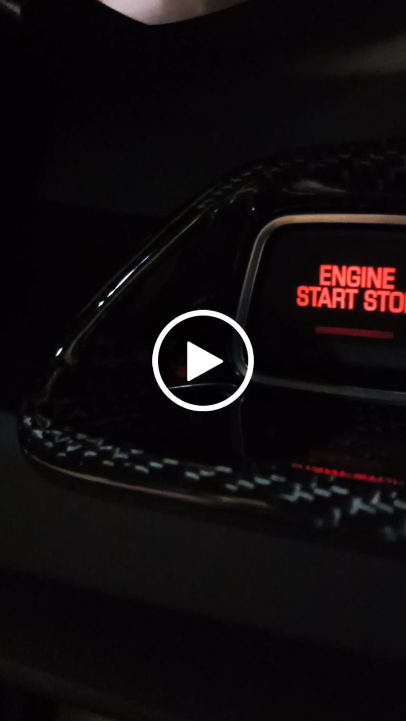 Customer video review of 2016-2024 Camaro Start Stop Engine Button Surround Trim Cover