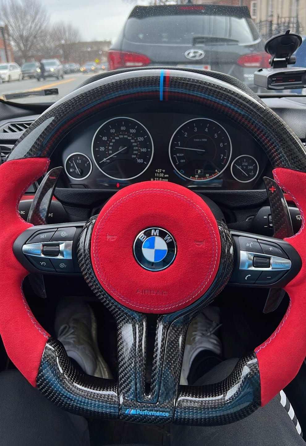 Customer photo review of BMW F30/F80/F82/F83/F87/F90/F10 M-sport/M2/3/4/5/6 Carbon Fiber Steering Wheel