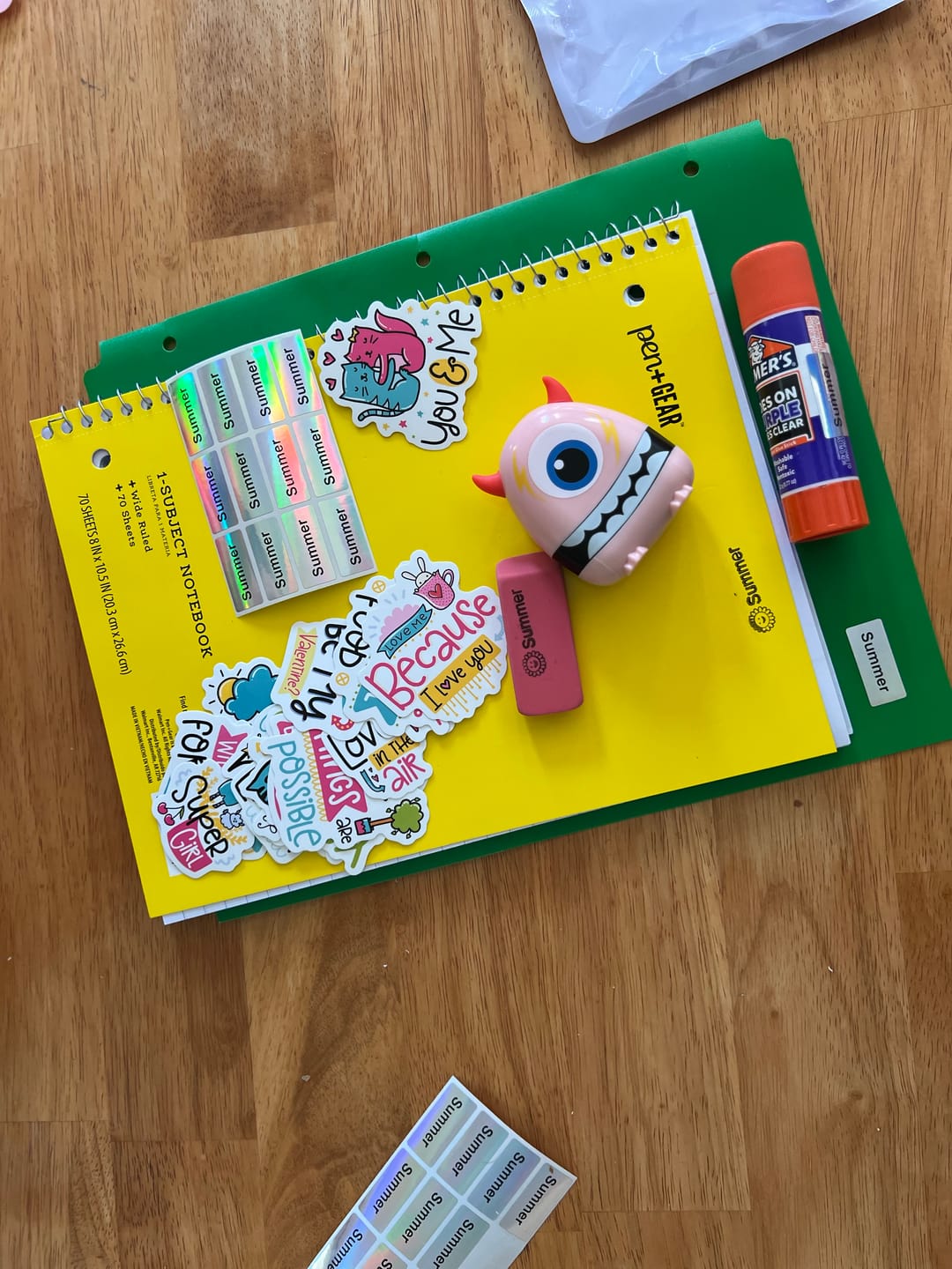 Customer photo review of Silly Animal Personalized Name Stamps