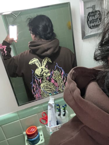 Customer photo review of Pray For Me Hoodie (BROWN)