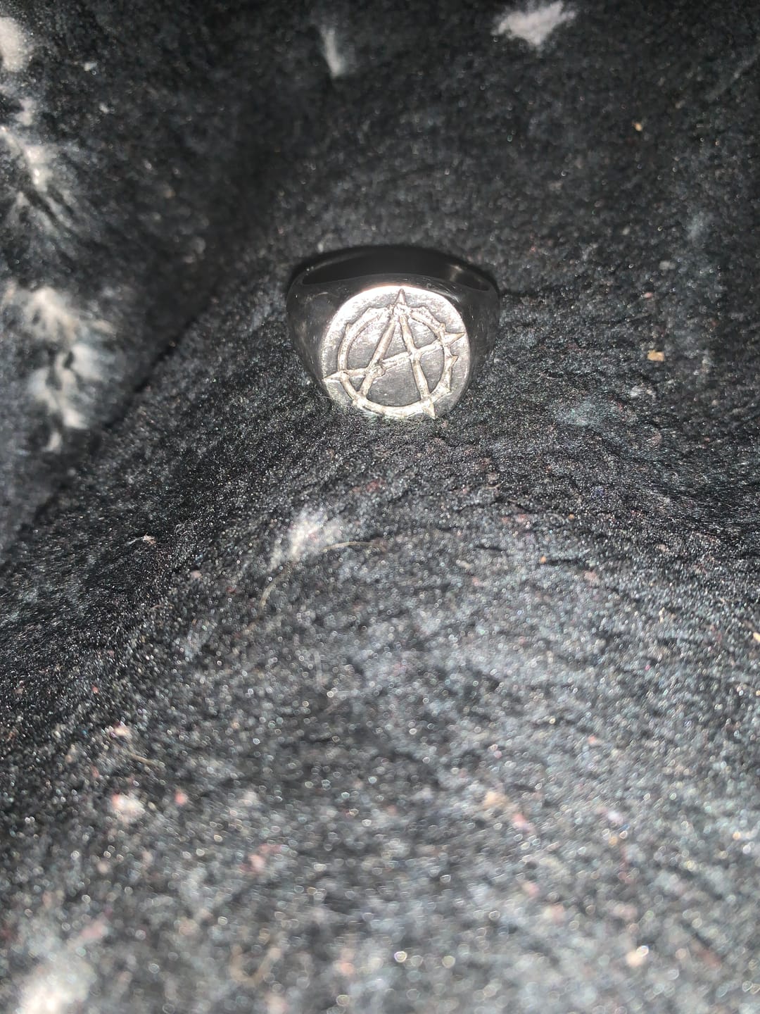 Customer photo review of ANARCHY SIGNET RING