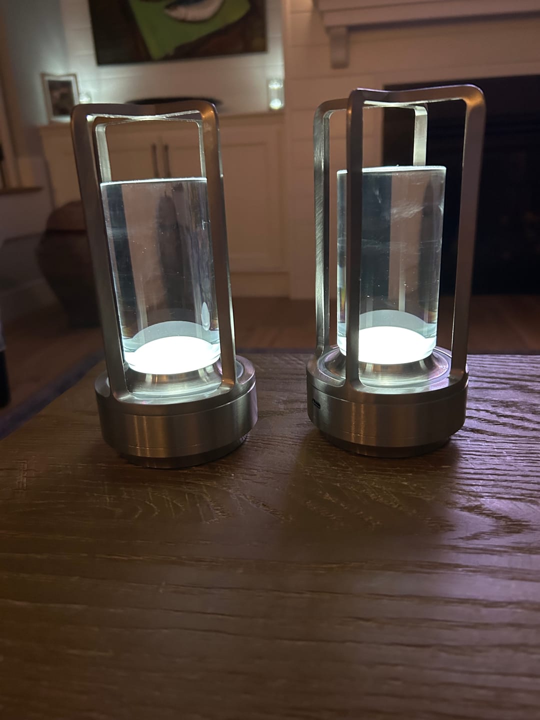 Customer photo review of Lantern Table Lamp