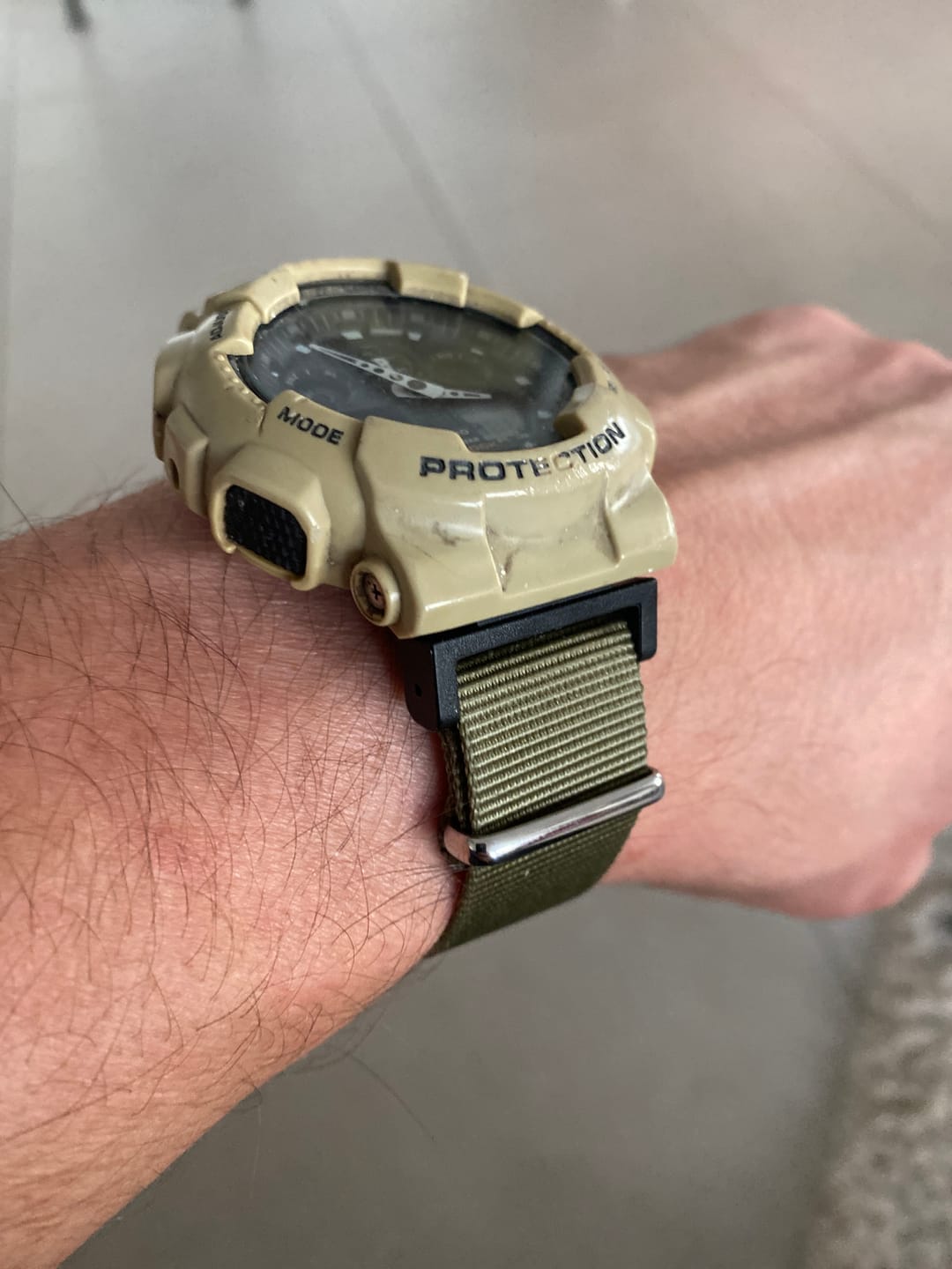 Customer photo review of Classic Military Style Strap for G-Shock Watch