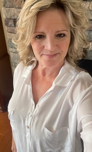 Customer photo review of Oversized Boyfriend Shirt (White)