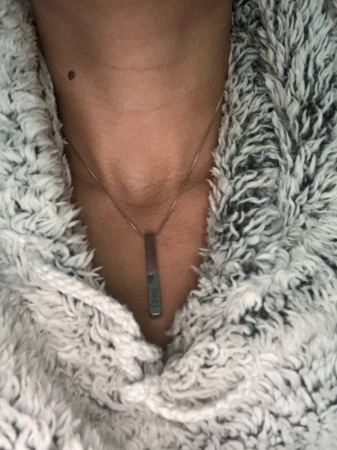 Customer photo review of Collier Personnalisé Barre 3D