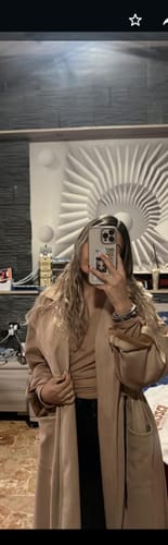 Customer photo review of Giacca lunga scamosciata