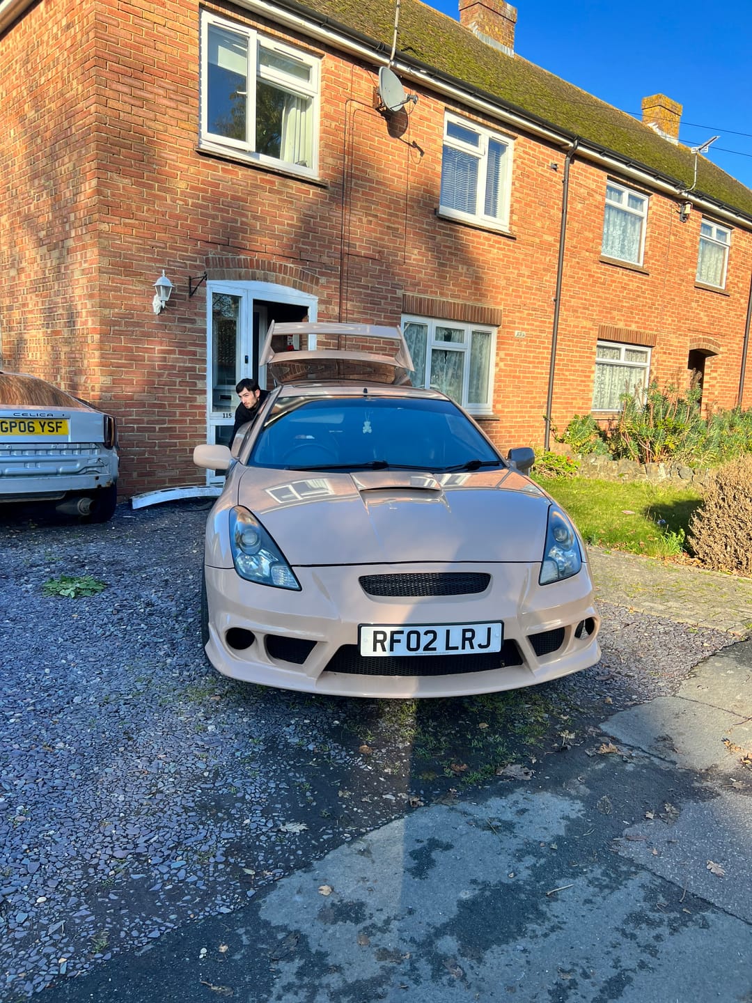 Customer photo review of High Glossy Concord Buff Vinyl Wrap