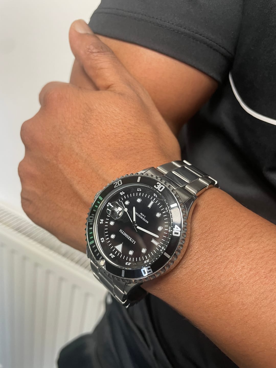 Customer photo review of Luxesmith Midnight Edition - Men's Watch