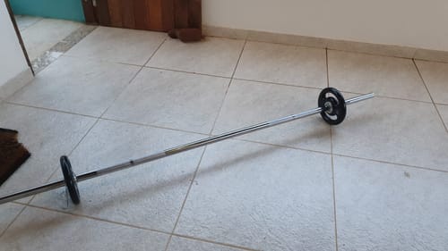 Customer photo review of Barra Reta Maciça Cromada Com Presilhas 1,80M 28,57mm