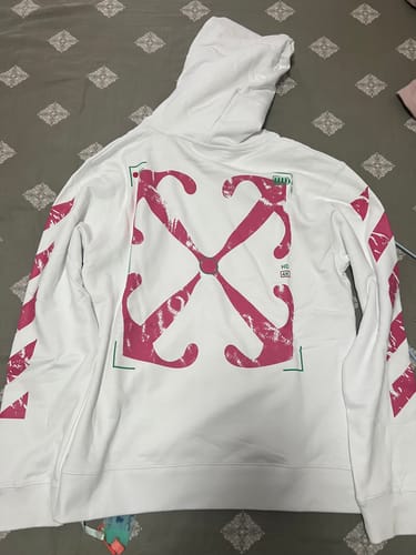 Customer photo review of OFF WHITE Moon Image Arrow Hoodie