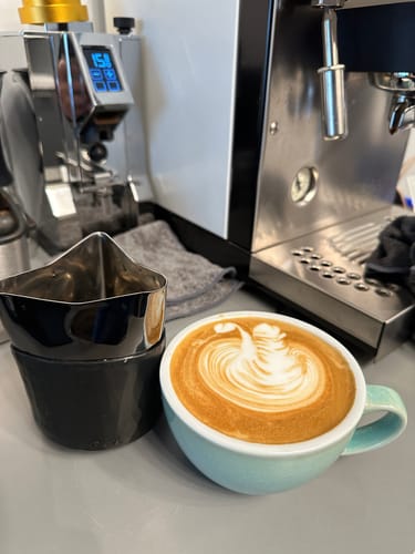 Customer photo review of CREATE Latte Pitcher