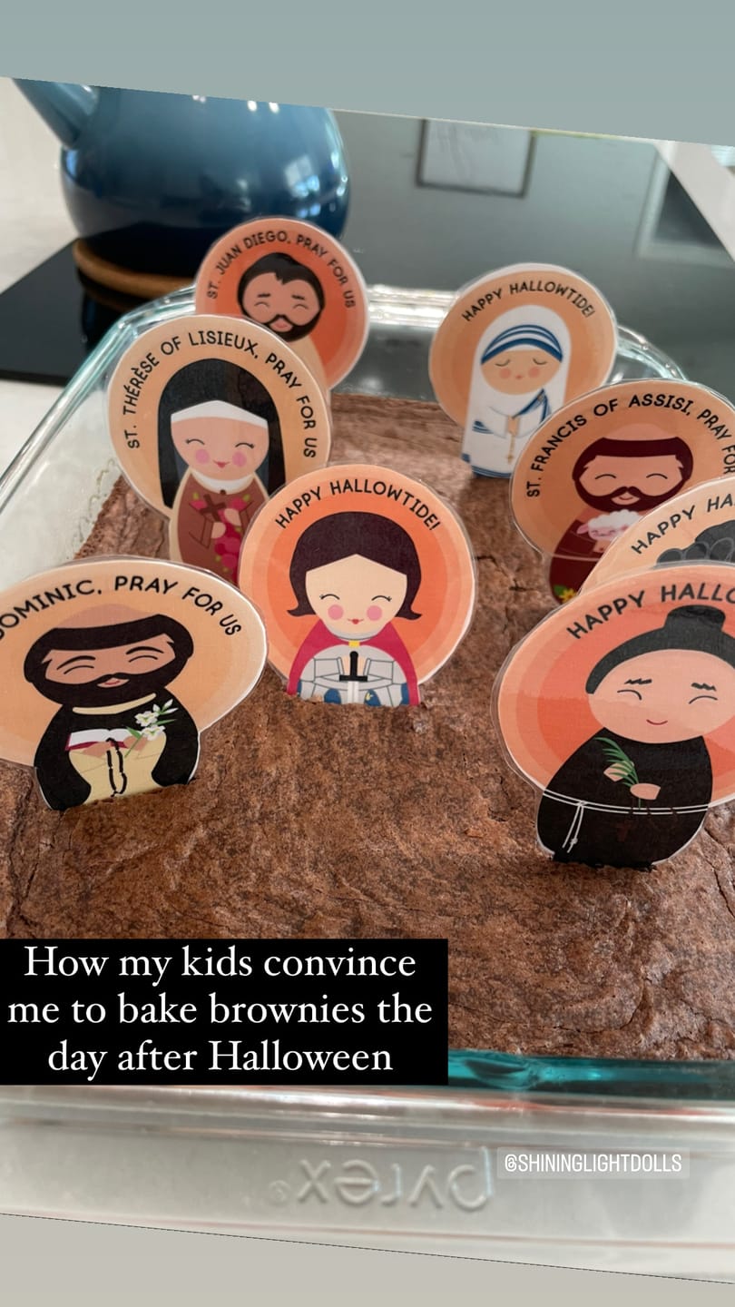 Customer photo review of Hallowtide, Halloween, All Saint's Day and All Souls' Day! Feast Day Kit - Digital Download