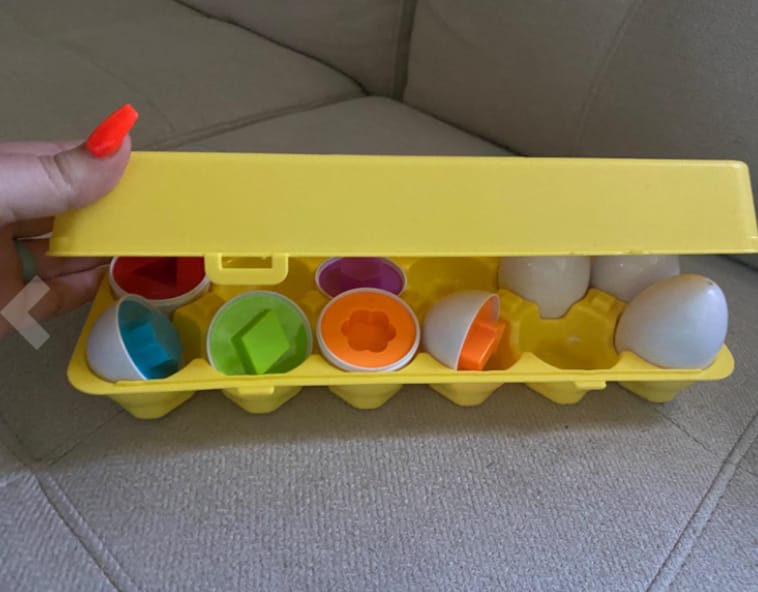 Customer photo review of Puzzle d’œufs 3D des enfants