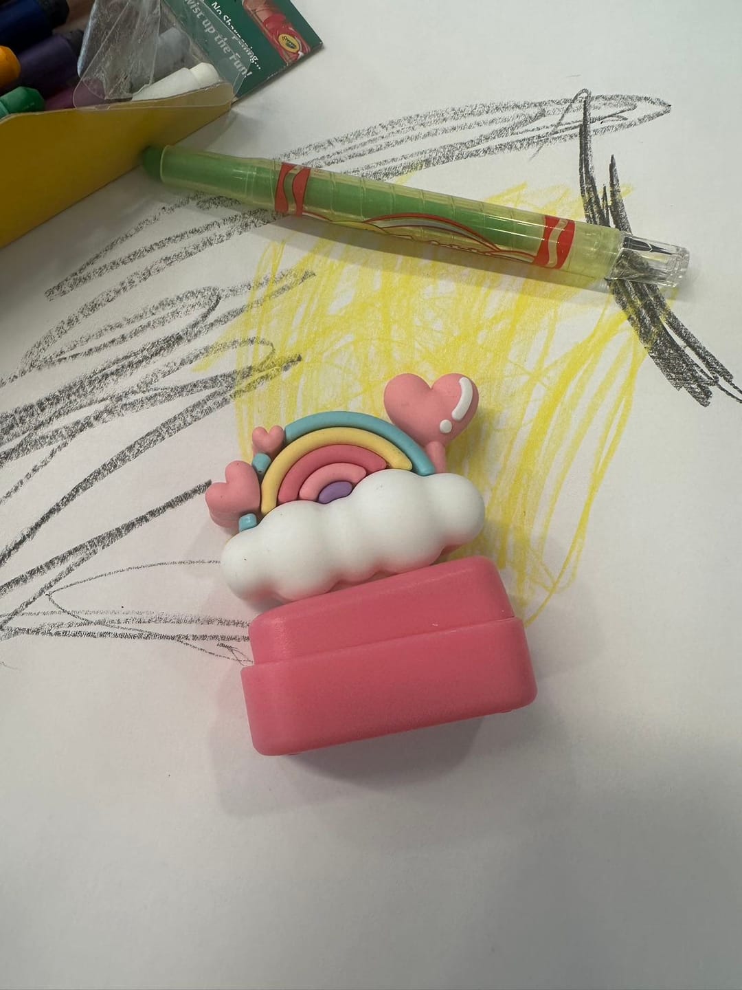 Customer photo review of Animal Illustration Personalized Name Stamps
