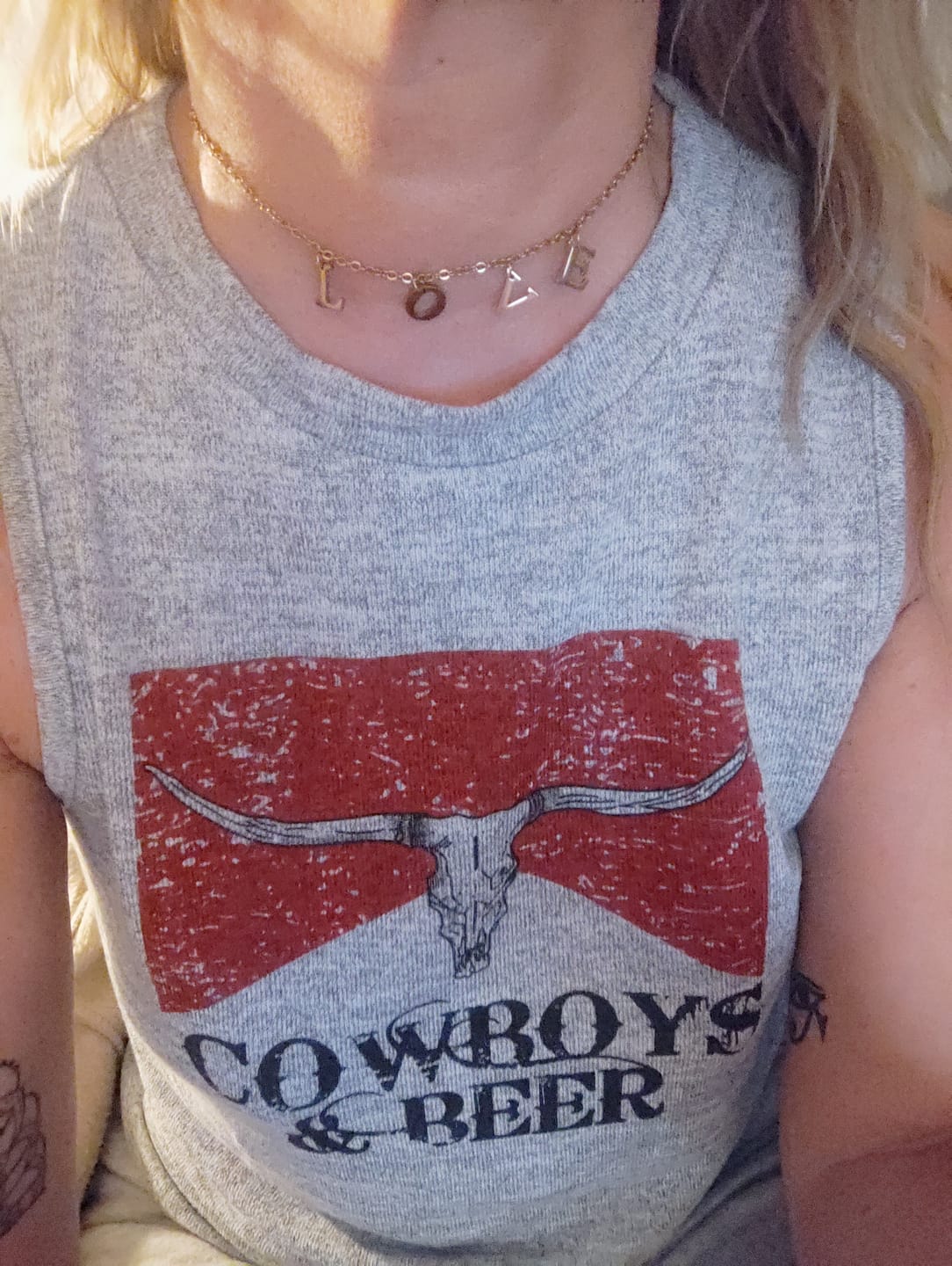 Customer photo review of Collier Personnalisable Initiales