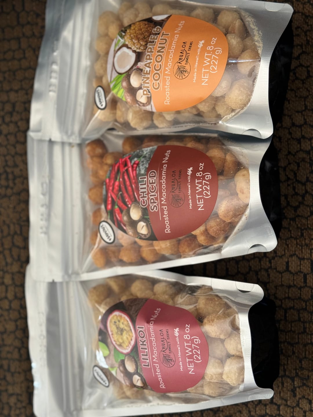 Customer photo review of Lilikoi Macadamia Nuts