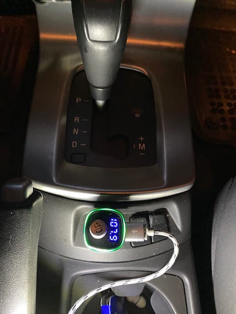 Customer photo review of Wegman Bluetooth FM Transmitter - Bluetooth carkit - Zilver