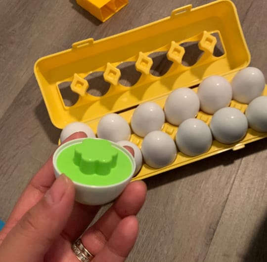 Customer photo review of Puzzle d’œufs 3D des enfants