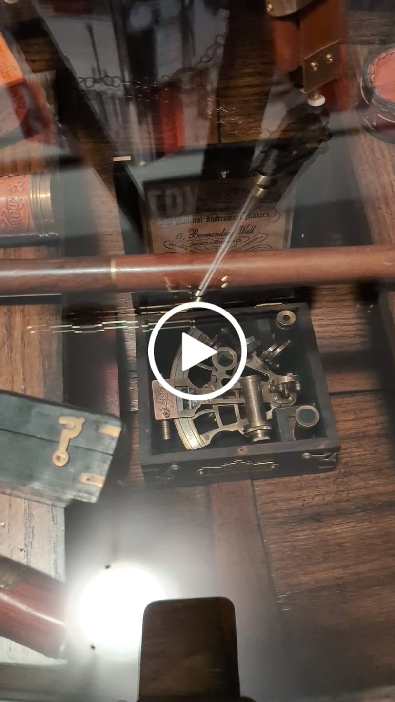 Customer video review of J. Scott London - Brass Ship History Sextant with Wooden Box.