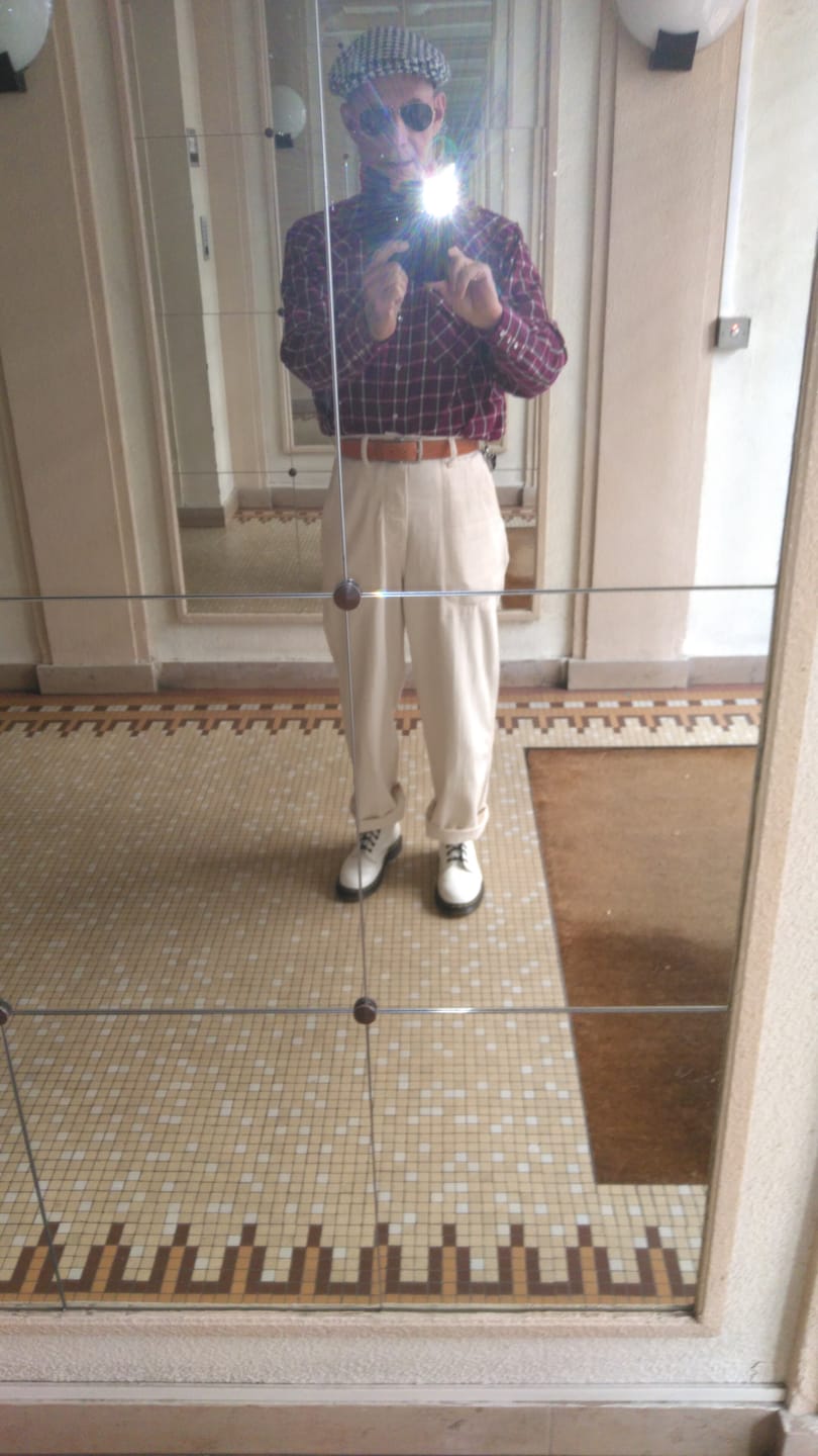 Customer photo review of USN Herringbone Deck Pants