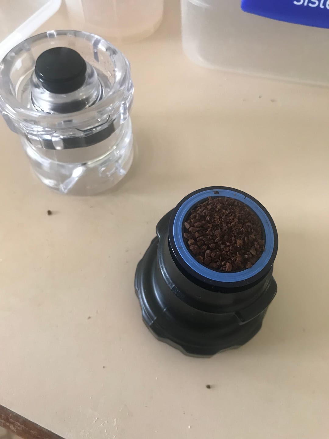 Customer photo review of Bluecup Starter Pack (for Nespresso Original Line)