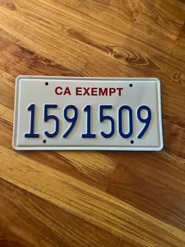 Customer photo review of 2020 CALIFORNIA DMV.CA.GOV LICENSE PLATE 6"x12" (156.5mm x 305mm)