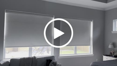 Customer video review of SmartWings Motorized Roller Shades 100% Blackout Safari