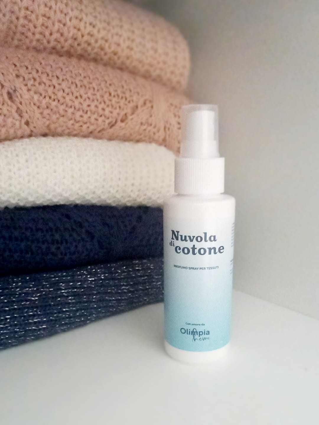 Customer photo review of Profumo spray per tessuti Nuvola di Cotone ml.100