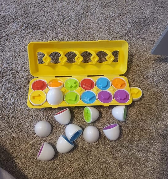 Customer photo review of Puzzle d’œufs 3D des enfants