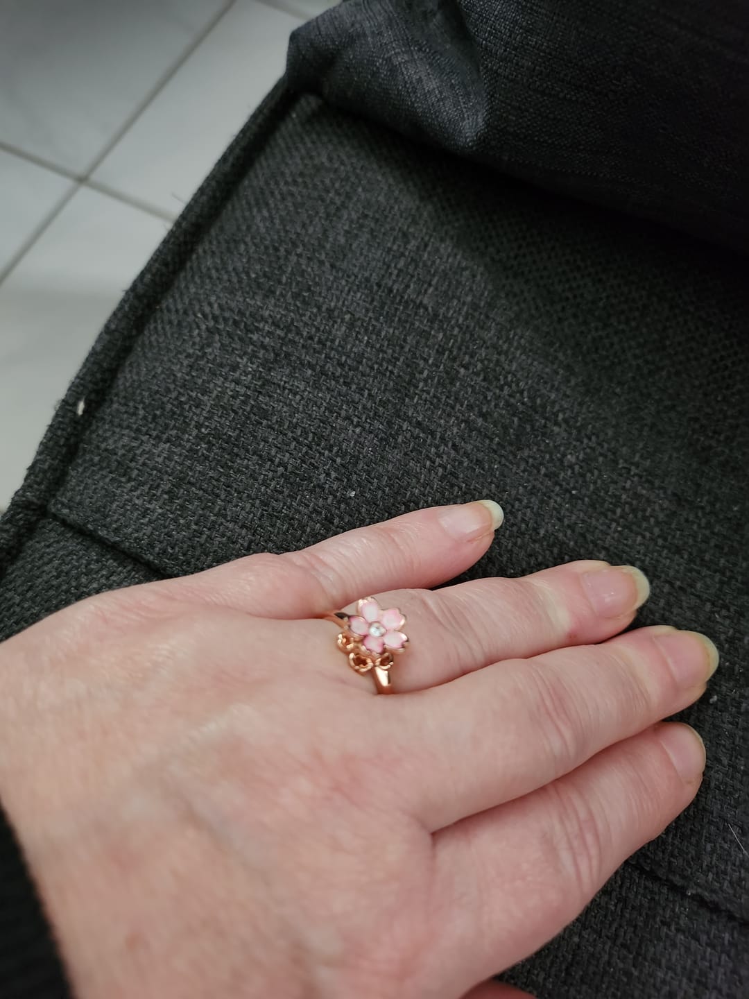 Customer photo review of Bague d'Anxiété Ajustable - SAKURA