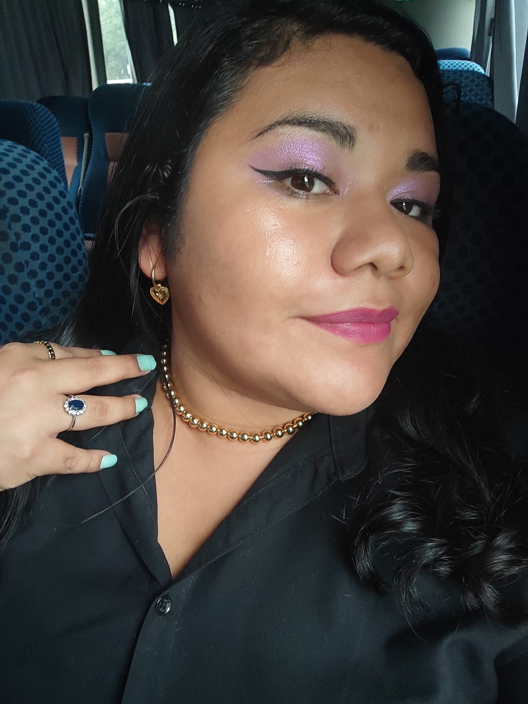 Customer photo review of Aretes Little Heart