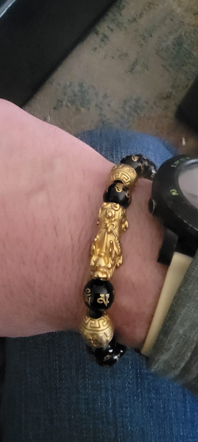 Customer photo review of Feng Shui Black Obsidian Wealth Bracelet