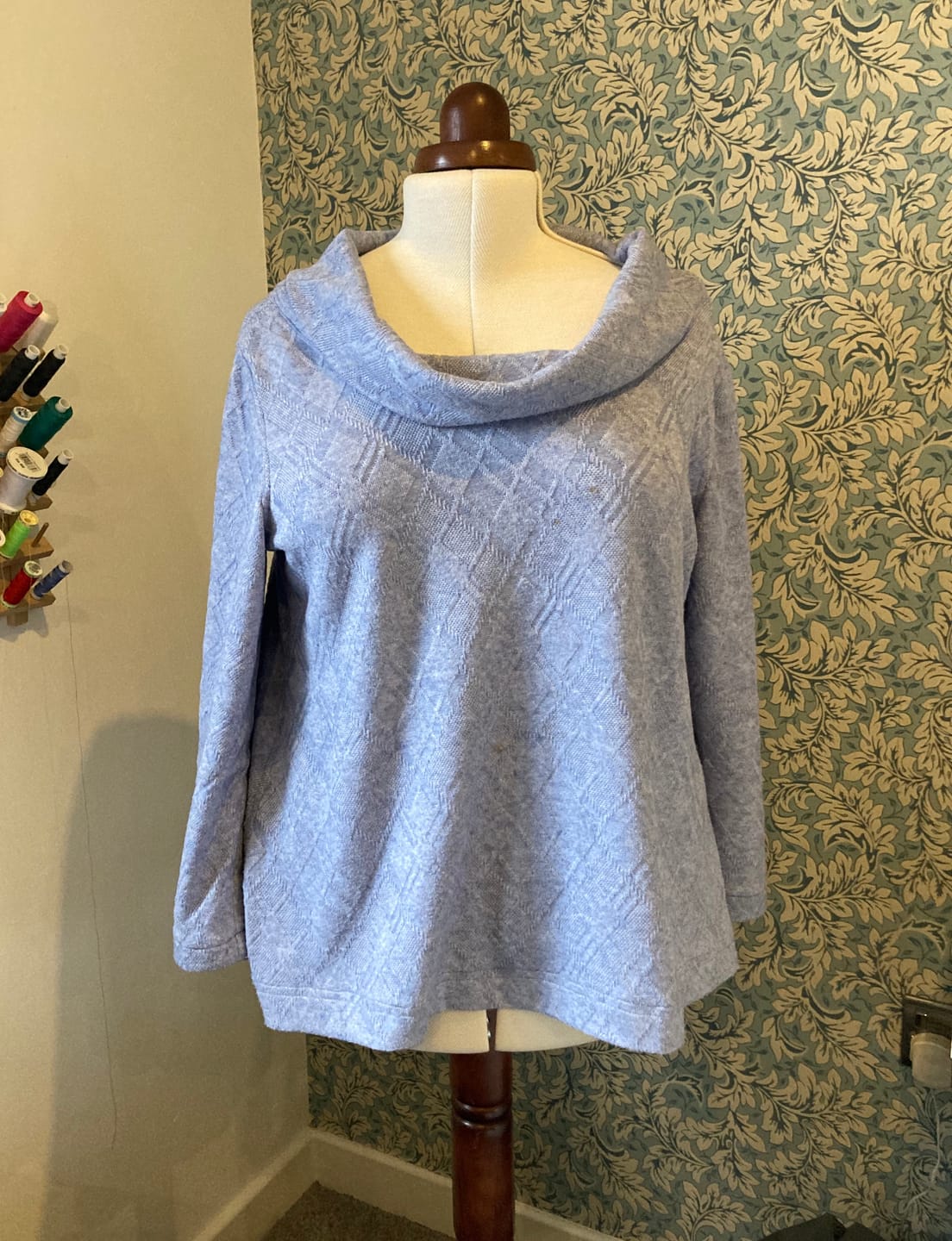 Customer photo review of Soft Melange Jacquard Knit Fabric