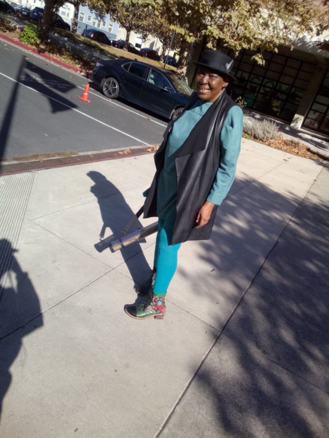 Customer photo review of Vintage Handmade Stunning Floral Ankle Boots
