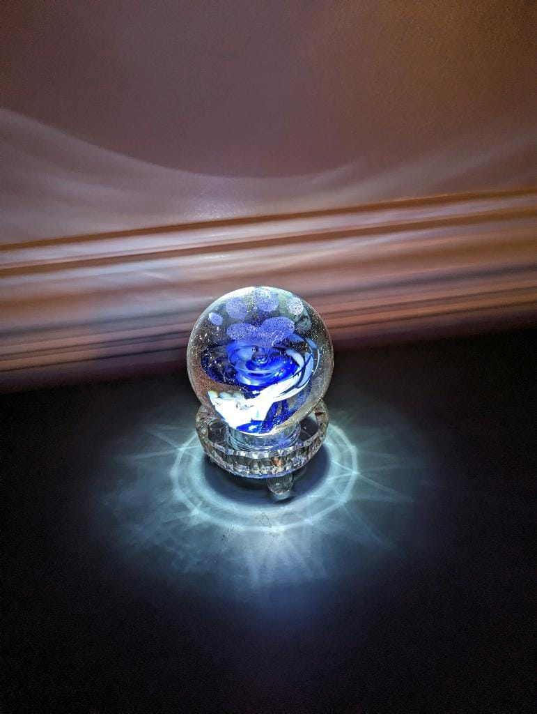 Customer photo review of Lucite Light Stand - White Light