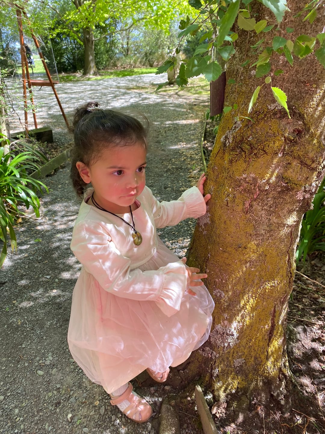 Customer photo review of Ever After Linen Tutu Dress - Ivory Blush