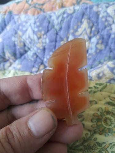 Customer photo review of Carnelian Leaf- Choose your style!