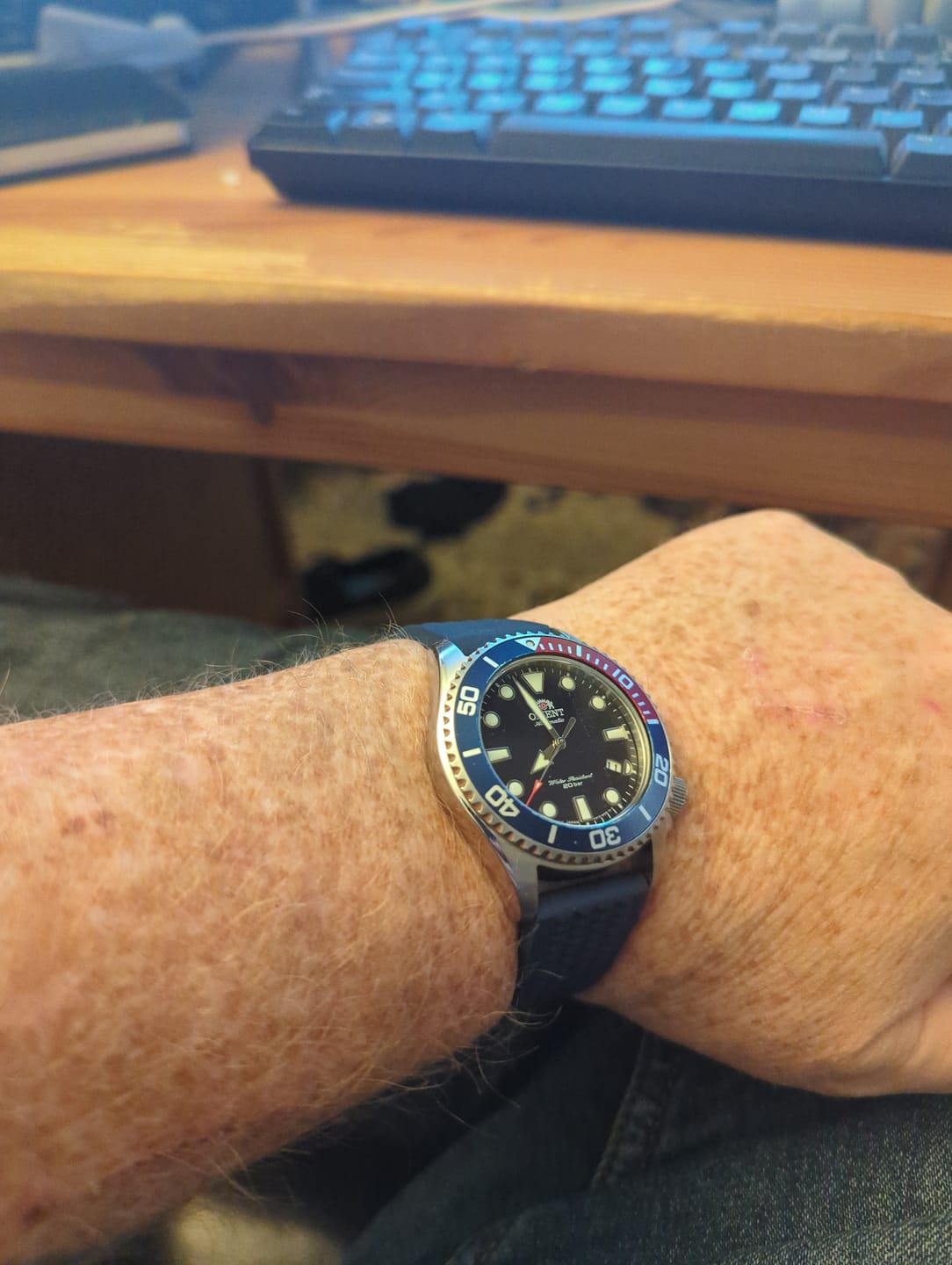 Customer photo review of Waffle Rubber - Blue