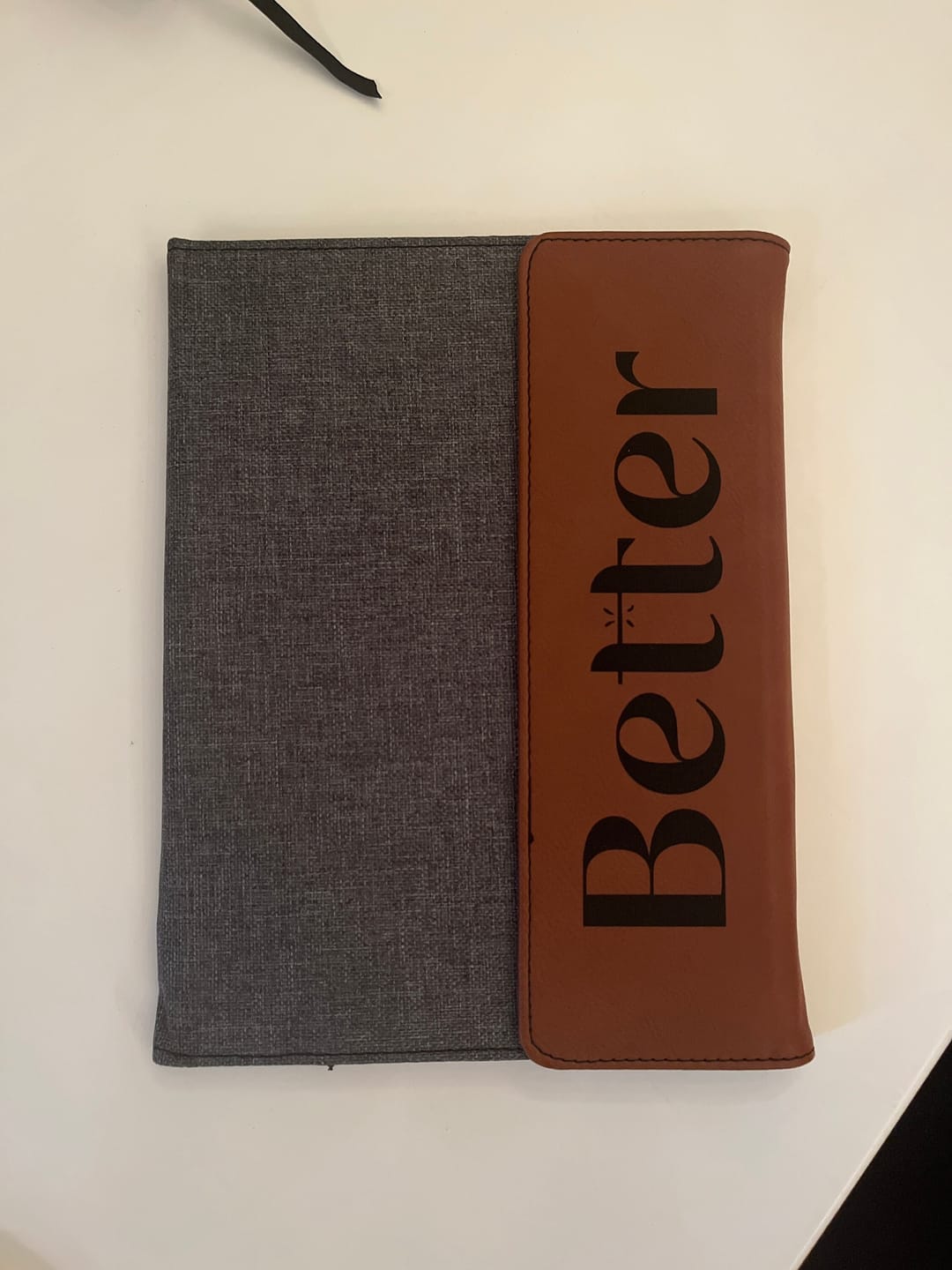 Customer photo review of Christmas Gift For Him, Personalized Journal, Padfolio with Refillable Notepad, Personalized Notebooks
