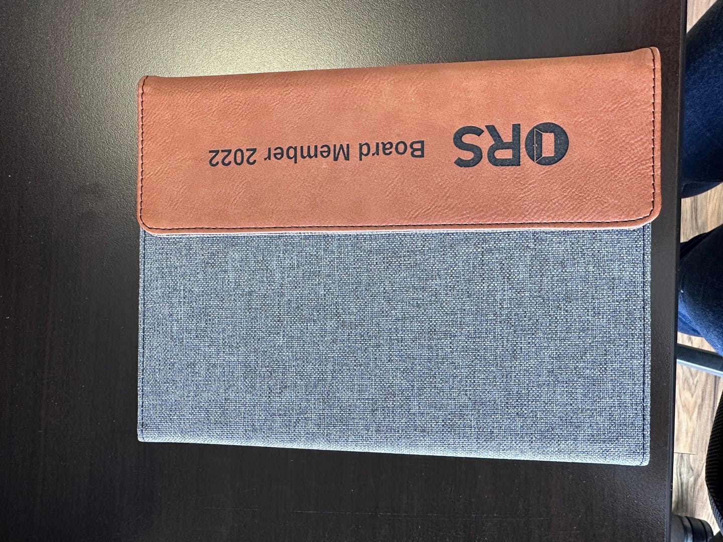 Customer photo review of Christmas Gift For Him, Personalized Journal, Padfolio with Refillable Notepad, Personalized Notebooks